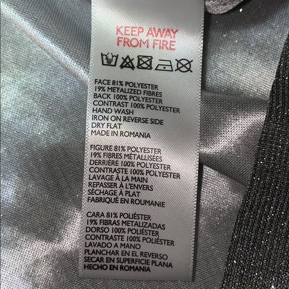 BEAUTIFUL Silver sparkly tank mini party dress - Picture 11 of 12